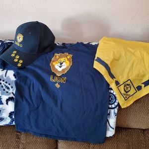 Lion cub shirt, handkerchief and hat